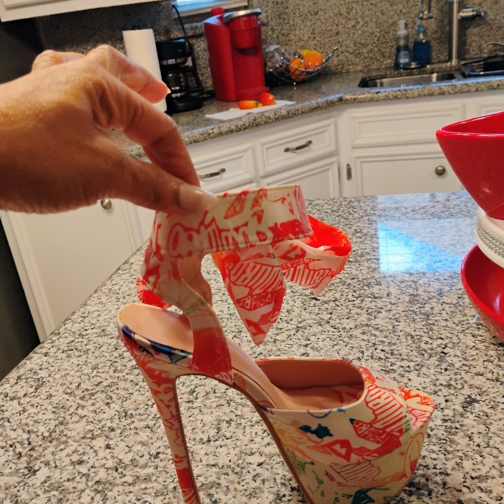 Colorful Platform Heels - Picture 3 of 5